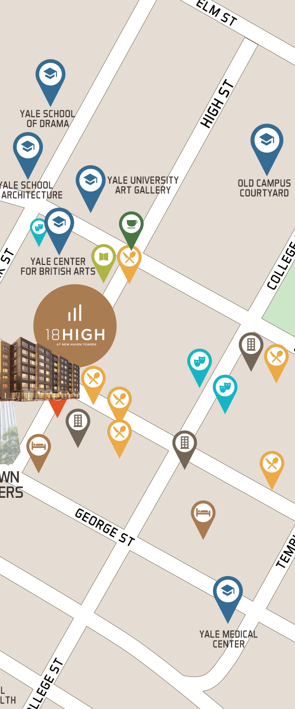 18 High At New Haven Towers Luxury Apartments Near Yale